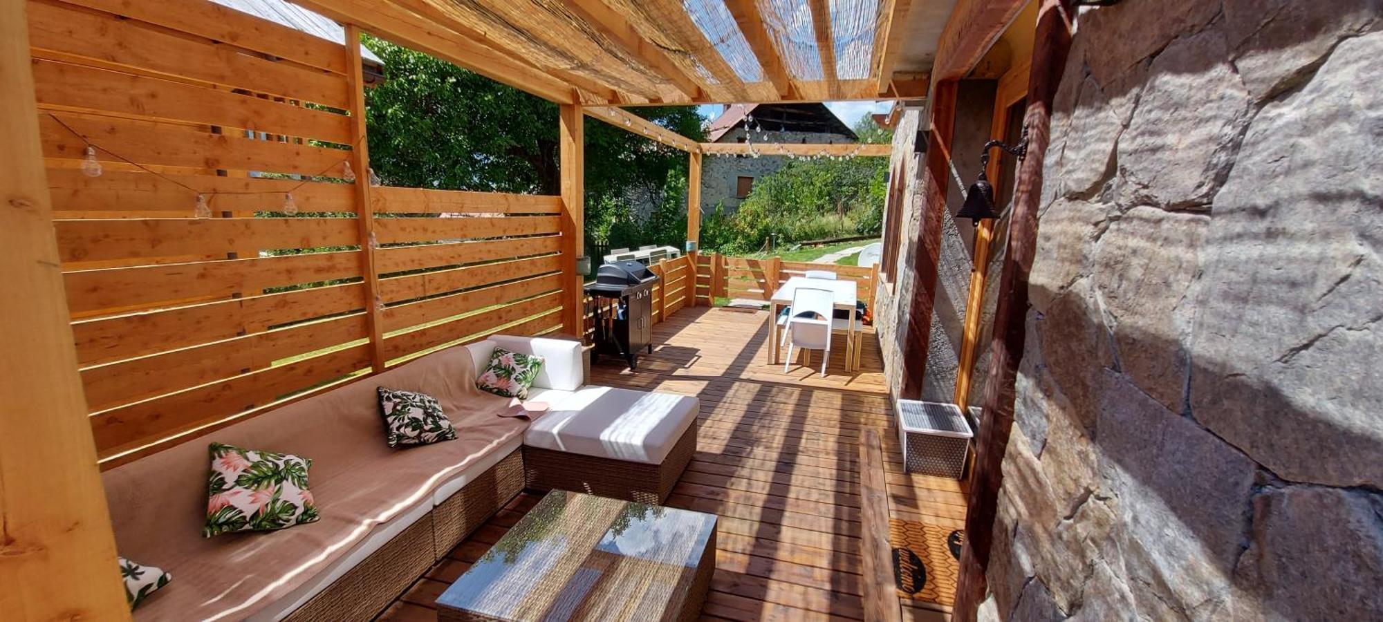 Chalet Serre Cambeou Piscine&Spa Saint-Chaffrey Luaran gambar